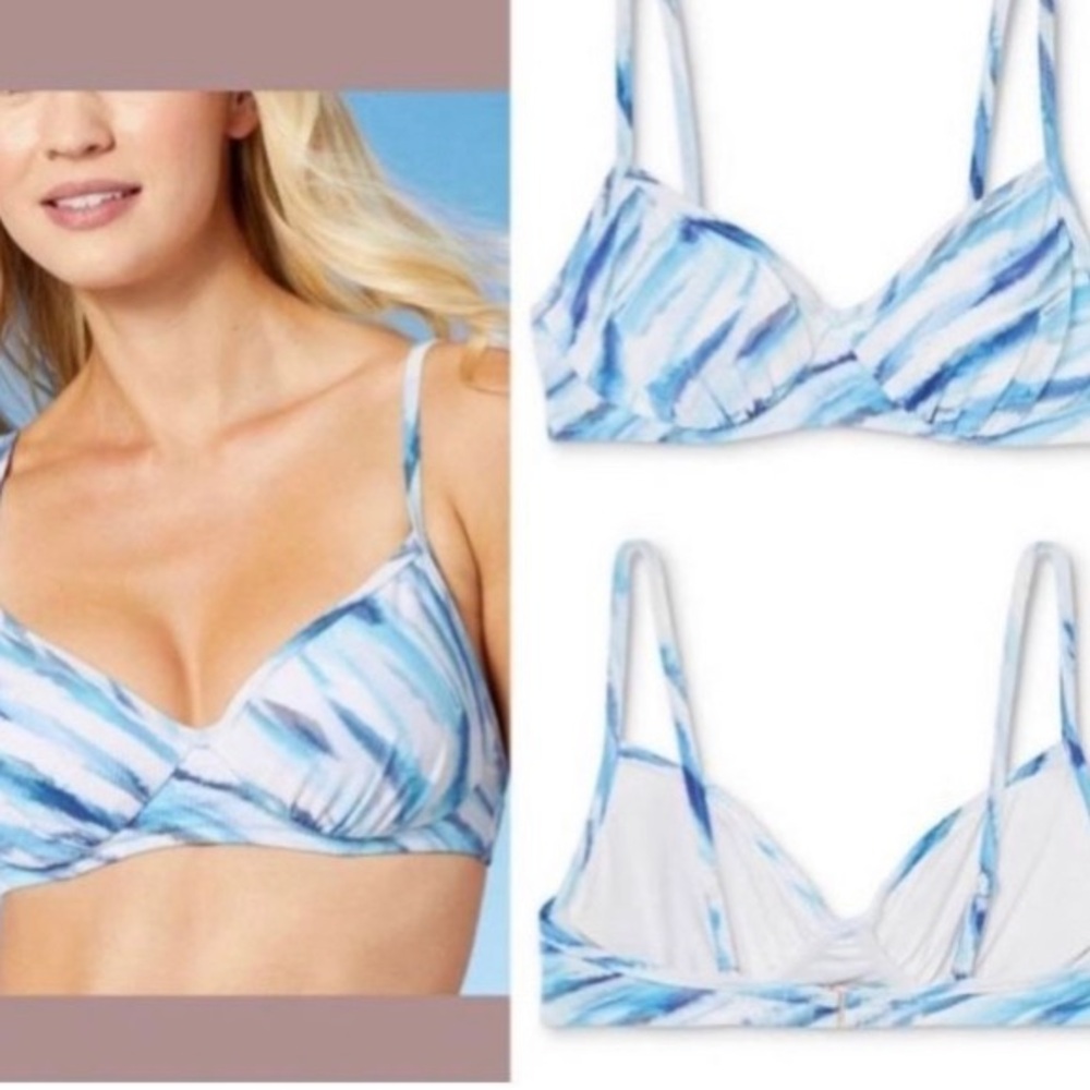 Shade & Shore Tie Dyed Bikini Top    Size 36C